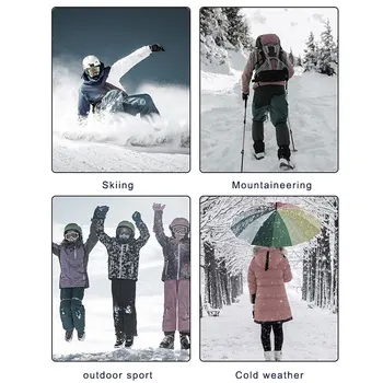 PHMAX de Lână de Iarnă de Schi Sosete Barbati Snowboard se Ingroase Mult Sport în aer liber Ține de Cald Șosete Ciclism Funcționare, Drumeții, Schi, Șosete