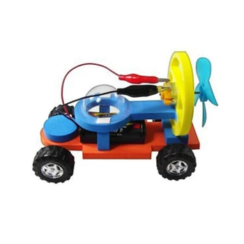 Wind Power Electric Modelul de Curse Kit Jucarii pentru Baieti Știință de Formare a Copilului Experiment Manual de Asamblare Fizica Jucărie Cadouri pentru Copil