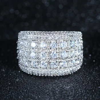 2021 nouă rundă de lux argint 925 inel de logodna pentru femei lady cadou de aniversare bijuterii vrac vinde crăciun R5616