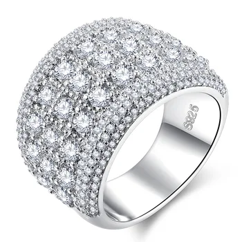 2021 nouă rundă de lux argint 925 inel de logodna pentru femei lady cadou de aniversare bijuterii vrac vinde crăciun R5616
