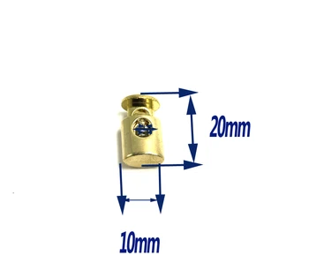 20buc/lot mic oval din aliaj de metal dopuri de comutare cablul încuietori Cordon de blocare cu gaura 4mm