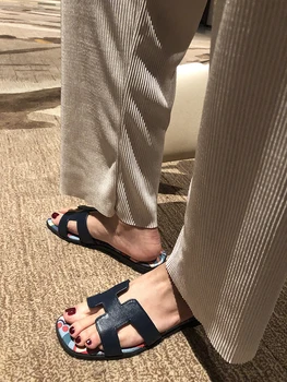 Kmeioo brand de Moda din piele plat papuci de femei pantofi de înaltă calitate, low-toc confortabil de vară Casual pentru femei papuci de casa