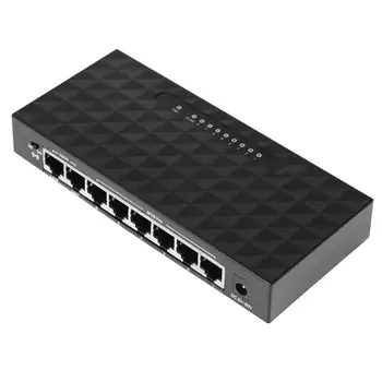 Mini LAN POE de Rețea Ethernet Desktop Switch 8 Port 10/100Mbps Fast Hub Switch de Rețea Hub Adaptor de Sprijin 6-55V Alimentare