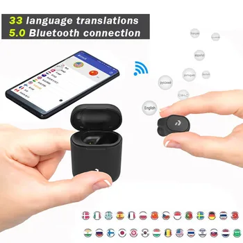 Peiko S Translator Căști 33 de Limbi Traduce Instantaneu Wireless Smart Voice Translator setul cu Cască Bluetooth Traducători kk