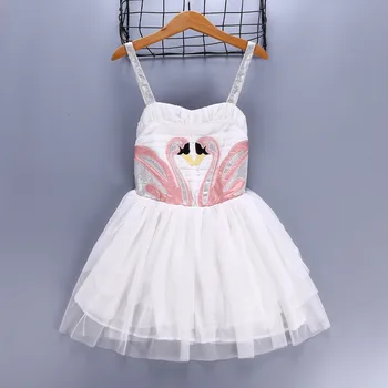 Cosplay Dress Pentru fete Fete Rochie de Petrecere Cu Detașabil Swan Ziua 2 buc Angel Costum de Halloween pentru Copii Haine Pentru 2-8Y