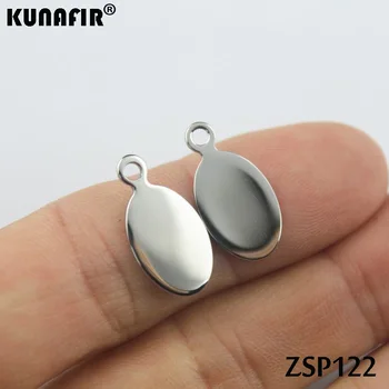 Cu logo-ul KUNAFIR mai mare din oțel inoxidabil etichete etichete bijuterii tab piese accesorii 50pcs-200pcs