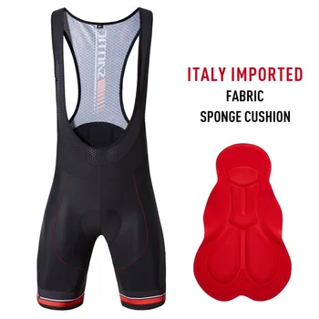 Santic Bărbați Ciclism Salopete pantaloni Scurți Pro Fit Respirabil italiană MITI TAVALOR Material Reflectorizant Ciclism de Îmbrăcăminte din Asia Dimensiune M7C05087