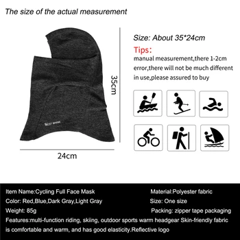 VEST BIKING Sport de Iarnă Cap de Ciclism Bike Full Masca Gât mai Cald Bărbați Femei Eșarfă de Schi, Biciclete Motocicleta Fleece cu Cap Pălăria