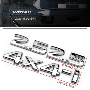 Auto Spate 2.5 4X4-am Decal Pentru Nissan X-trail Tiida Altima Qashqai Frunze Juke Notă T31 T32 Murano Deplasare Decorare Autocolant