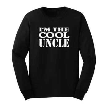 Loo Arată Mens eu sunt Unchiul Cadou Maneca Lunga T-Shirt Casual Barbati Tee