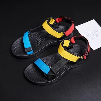 2020 NOUA Moda Mens Sandale de Vară Gol Moale Jos de Plajă în aer liber, Papuci de casă Pe-alunecare Flip Flops Ieftine de sex Masculin Sandale Pantofi de Apă