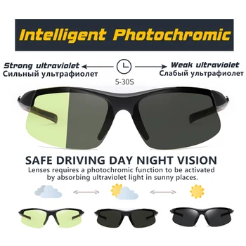 CoolPandas Design Semi-Rimeless Sport Fotocromatică ochelari de Soare Barbati Femei Polarizat Ochelari de Conducere Ochelari lunette de soleil homme