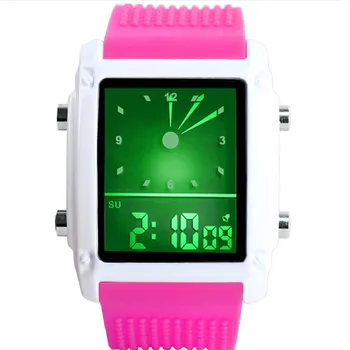 Nouă Bărbați Ceas Digital cu Led-uri Ceasuri Barbati Ceasuri Sport Timp Dual Analog Ceasuri Digitale cu LED-uri Colorate de Fundal Strălucire Ceasuri reloj