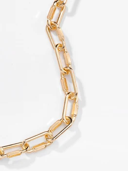 ZFYIN 2020 moda Moda Bijuterii Îndrăzneț Metal de Link-ul Lanț Indesata Declarație Coliere pentru Femei