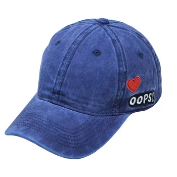 SUOGRY en-Gros de Bumbac Broderie scrisoare OOPS Sepci de Baseball Spălat Femei Culoare Solidă Tata Pălărie Bărbați Oase Snapback Hat Cuplu Capac