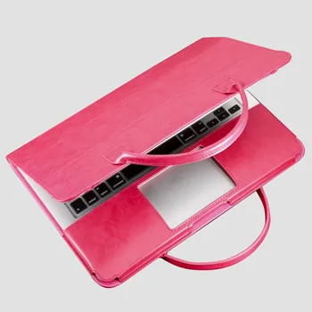 Cazul Laptop pentru MacBook Pro Air 15.4 13.3 13 12 11 Geanta de Laptop din Piele PU Manșon Detașabil Capac Notebook Bag