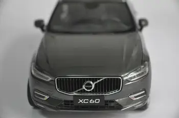 1:18 Model de turnat sub presiune pentru Volvo XC60 XC 2018 Gri SUV Aliaj Masina de Jucarie Miniatura de Colectie Cadouri XC 60