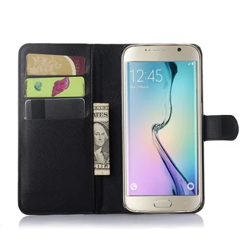YINGHUI Flip din Piele Caz Acoperire pentru Samsung Galaxy S6 Edge + Plus G928 G928F 5.7 inch Coajă de Protecție Portofel caz de telefon
