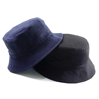 Iarna Plus Dimensiune Pălării Panama Două Părți Purta Bumbac și Lână Pălărie Pescar Cap Mare Om Femeile Găleată Pălărie 58-60cm 60-62cm 63-64cm