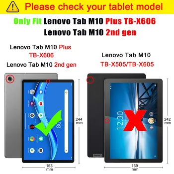 2020 Acoperire din Piele Pentru Lenovo Tab M10 FHD Plus de Caz 10.3 TB-X606F/X 10.3