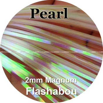 Culoare perla, 10 Pachete Magnum Flashabou, 2mm Holografic Beteala, Mylar Metalizat, Beteala, tv cu Flash, Zbura Jig Nada, Pescuit