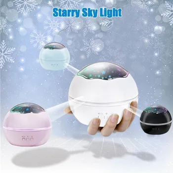 Cerul înstelat de Noapte Lumina de Planeta Proiector Lampa LED Ball 8 Moduri de Colorat Roti Intermitent Stele Copii copii Copii Ziua de nastere Cadou de Crăciun