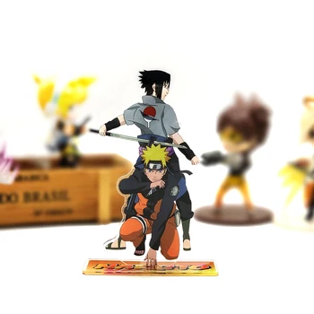 Naruto & Naruto cuplu acrilic figura model de placa suport tort fân anime Japonez rece