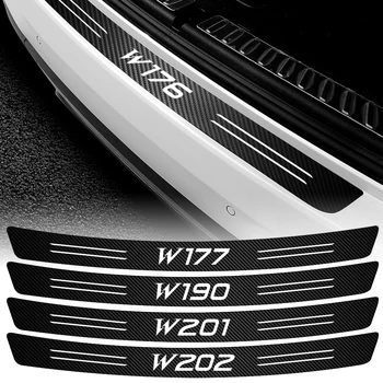 Fibra de Carbon Portbagaj Bara Spate Autocolant pentru Mercedes AMG Exclusive W108 W124 W126 W140 W168 W169 W176 W177 W190 W201 W202