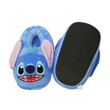 28cm Disney Stitch Pluș Papuci de Interior Acasă Cald Iarna Pantofi de Pluș Umplute de Animale Papuci pentru Adulti Cadou de Crăciun pentru familie