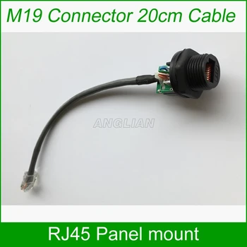 M19 montare pe panou cu cablu Ethernet 200mm Cu potrivire capac rezistent la apa Telecom Comunicare sistem de Monitorizare a AP 10 unități