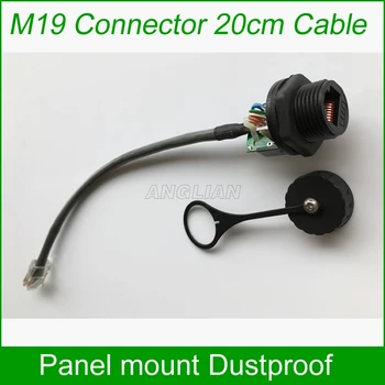 M19 montare pe panou cu cablu Ethernet 200mm Cu potrivire capac rezistent la apa Telecom Comunicare sistem de Monitorizare a AP 10 unități