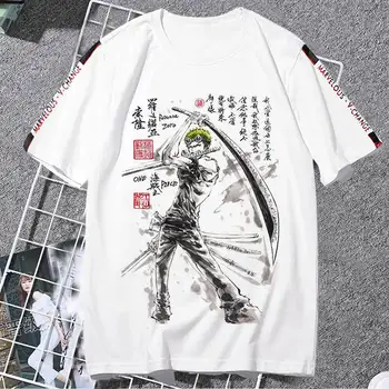 Una Bucată cu Maneci Scurte T-shirt de sex Masculin 2020 Vara Noi coreean Tendință Jumătate Maneca tricou Anime Periferice Hip Hop tricou Haine