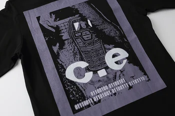 20ss CAVEMPT C. E t shirt mâneci lungi de Înaltă Calitate Japoneză mobilephone print Cav Preveni top tee CAVEMPT tricouri Barbati Femei