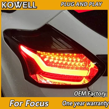 KOWELL Styling Auto pentru Ford Focus 2 stopuri 2016 2017 2018 spate cu LED-uri Lampa spate portbagaj lampă capac drl+semnal+frana+inversă