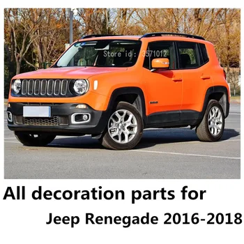 Pentru Jeep Renegade 2016 2017 2018 2019 2020 Auto Interior Ornamental Frontal Din Otel Inoxidabil Aer Condiționat Priza De Aerisire Cadru