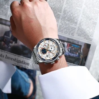 Ceasuri barbati CURREN High End de Brand de Lux de Moda Cuarț Bărbați Impermeabil Ceas Cronograf de Afaceri Ceasuri Relogio Masculino