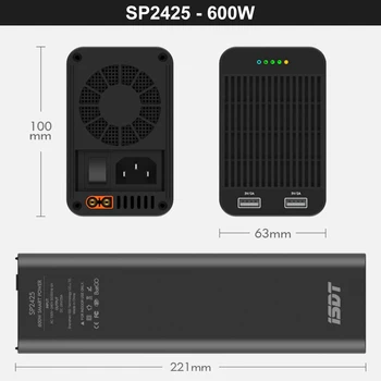 2019 Noi ISDT SP2425 600W 24V 25A Smart Control putere w/ LED-uri USB de Încărcare pentru Modele RC Rc baterii Industriale Unitate de Alimentare cu Energie