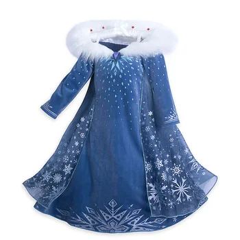 Fete Rochie de Cosplay Costum pentru Copii pentru Copii de Halloween Petrecere de Gheață Zăpadă de Performanță Vestidos Haine Fete Haine