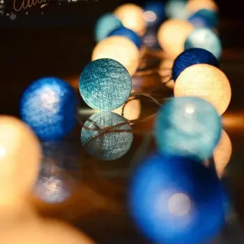 6M LED Minge de Bumbac Ghirlanda de Lumini Șir de Crăciun Decorative în aer liber, Vacanță, Petrecere de Nunta Pat pentru Copii Fairy Decoratiuni Lumini