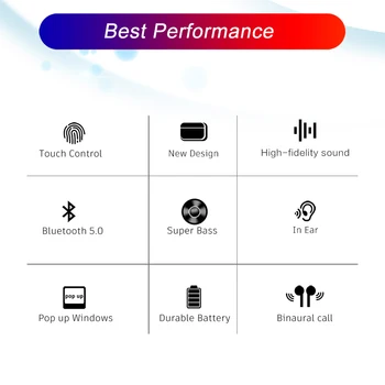Pro 3 TWS Sport AirsPro Căștile Bluetooth 5.0 Atingeți Căștile În Ureche Detecta setul cu Cască Stereo pentru Android IOS Smartphone