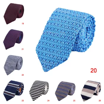 Bărbați Clasic Tricotate, Fulare Cravată Respirabil pentru Petrecerea de Nunta Costum de Afaceri XRQ88
