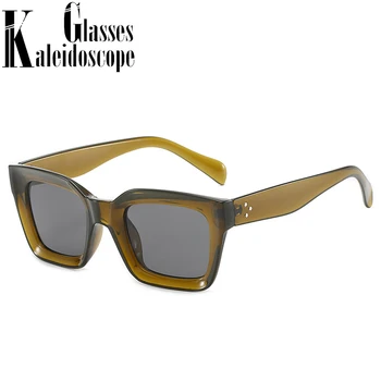 Moda Retro ochelari de Soare Patrati Femei Bărbați Vintage Supradimensionat Ochelari de Soare în aer Liber, Toate-meci UV400 Ochelari de Leopard