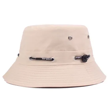XdanqinX Noi Mai Multe Culori Unisex Găleată Cu Capac De Bumbac Poliester Panama Găleată Pălării De Vară Hip Hop Plaja De Pescuit Hat Pentru Barbati Femei