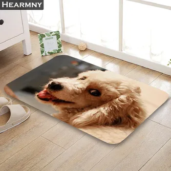 Personalizat Poodled Câine Preș Podea/Baie/Bucatarie/Saltea Plaja Flanel Burete Tesatura 3D Imprimate Shaggy Decor Pentru Dormitor
