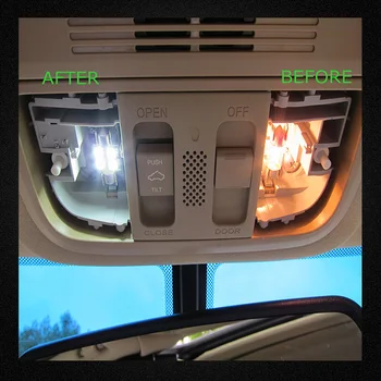 Wolflamp 10buc Super-Luminos LED-uri Albe Lumini Auto de Interior Pentru 2009-2017 Dodge Journey Harta Lumină plafonieră inmatriculare Bec