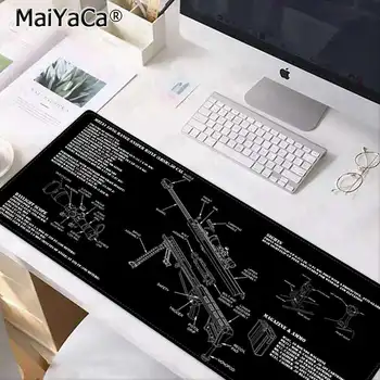 MaiYaCa Piele CS GO piese m14 AR-15 HK45 AK47 98K Blocare Marginea Mouse Pad Joc Gratuit de Transport maritim de Mare Tastaturi, Mouse-Pad Mat