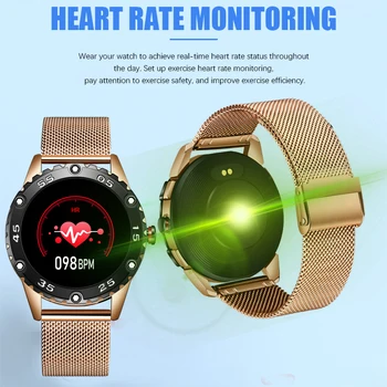 LIGE Femei Ceas Inteligent Lady Fitness Bratara Smartwatch Ceas IP67 rezistent la apa Heart Rate Monitor Pentru Android IOS Sport Tracker