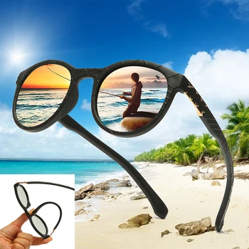 Tr90 Polaroid ochelari de Soare Rotund Flexibil de Conducere Cauciuc Pătrat de Pescuit Ochelari de Soare Brand Faimos Bărbați Polarizate Sunglases pentru Femei