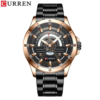 CURREN Barbati Brand Ceas de Aur Ceas rezistent la apa de Afaceri de Moda din Oțel Inoxidabil Bărbați Ceas Premium Bijuterii Cadou Ceas