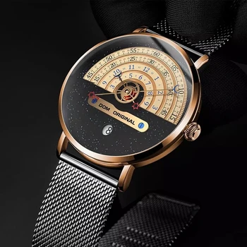 DOM Moda Cuarț Ceas pentru Bărbați Ceasuri Creativ Design de Dial Ceasuri Barbati Ceas de mână de sex Masculin de Lux Mens Ceas reloj mujer bayan saat